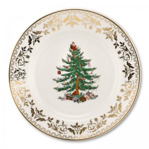 Spode Christmas Tree Gold Salad Plate SPD2018